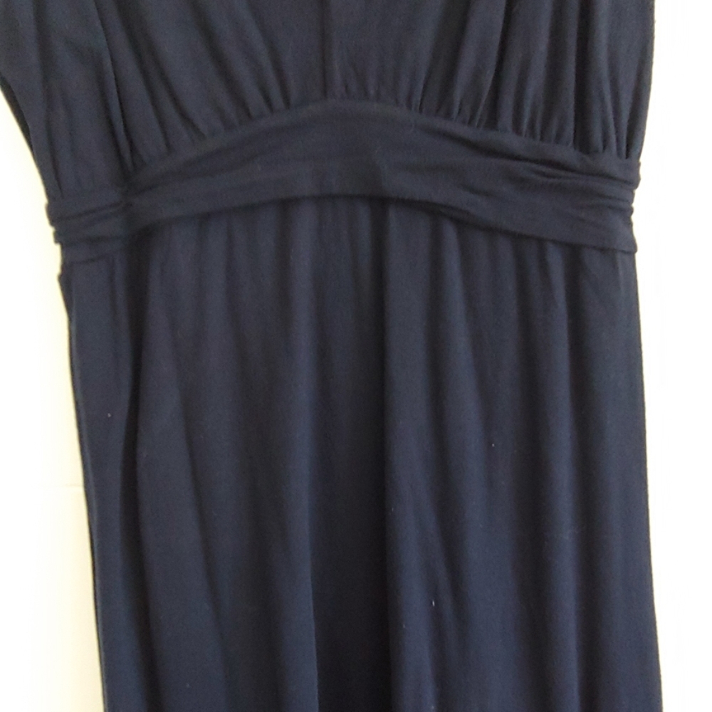Casual navy jersey dress